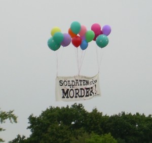 Proteste gegen das Sommerbiwak 2008
